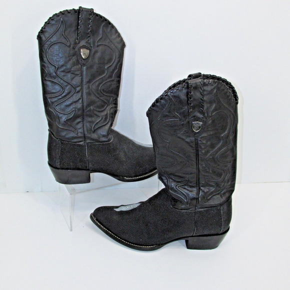 Wild West exotic genuine STINGRAY boots MENS size 11 EE main image 12